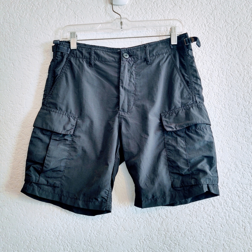 Obey Black Cargo Shorts Size 30